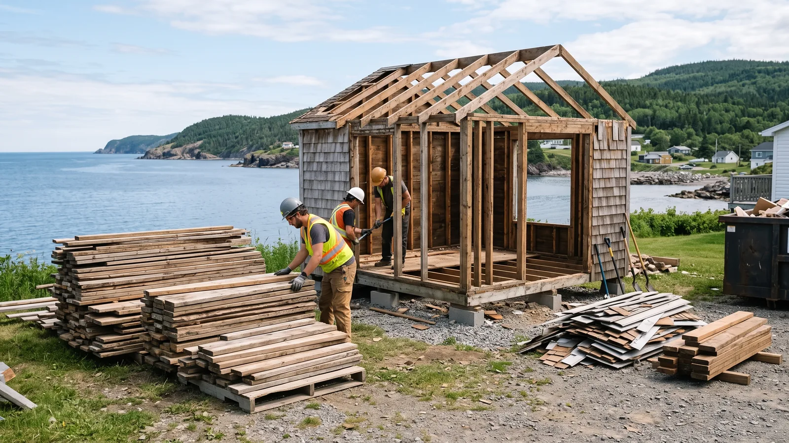 Projet de démolition résidentielle à Port-Daniel--Gascons, Québec