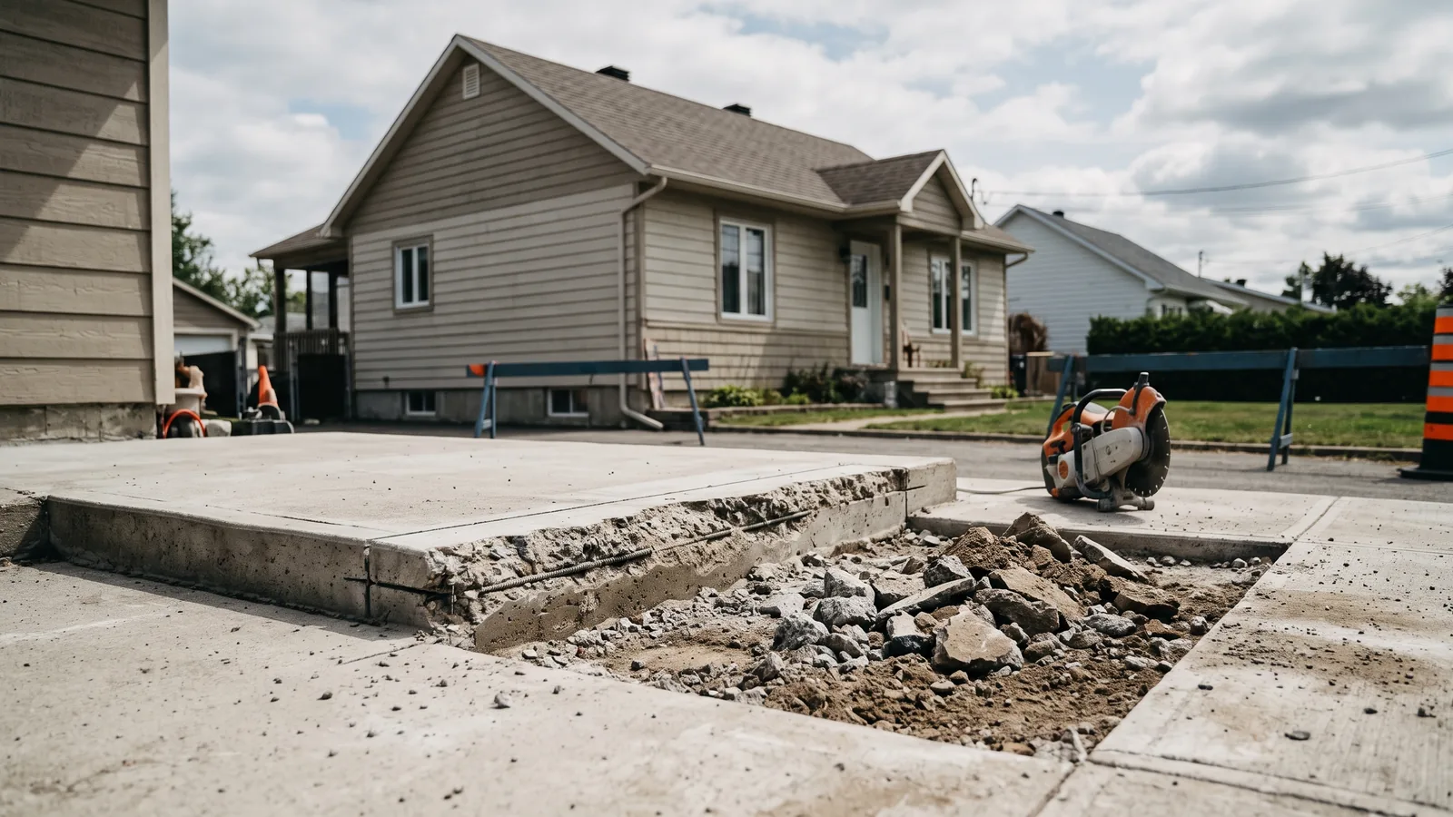 Projet de démolition résidentielle à Saint-Victor, Québec