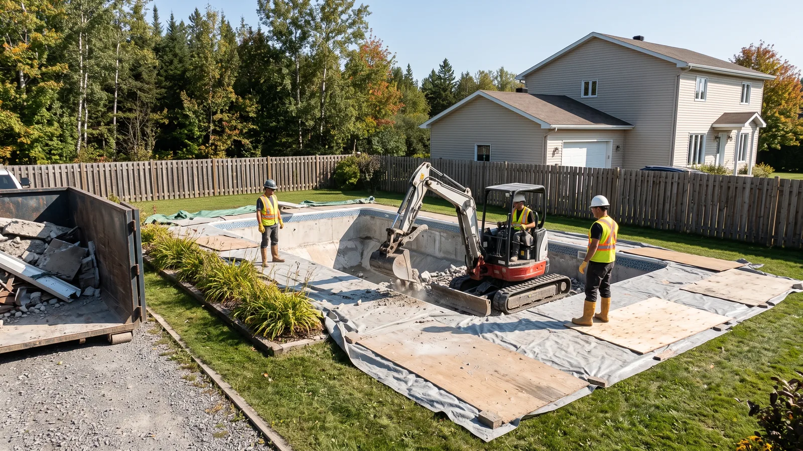Projet de démolition résidentielle à Val-d'Or, Québec
