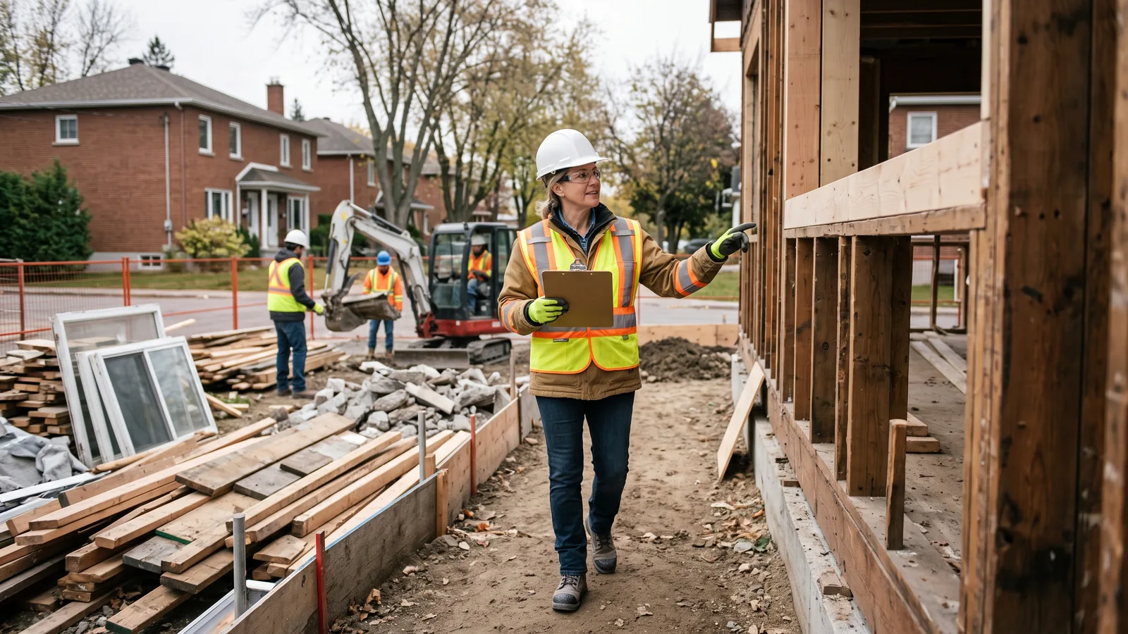 Projet de démolition résidentielle à Chertsey, Québec