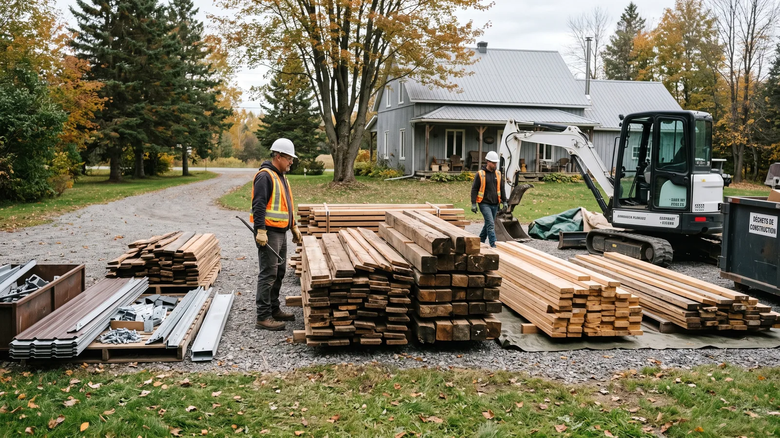 Chantier de démolition résidentielle à Estrie (05)