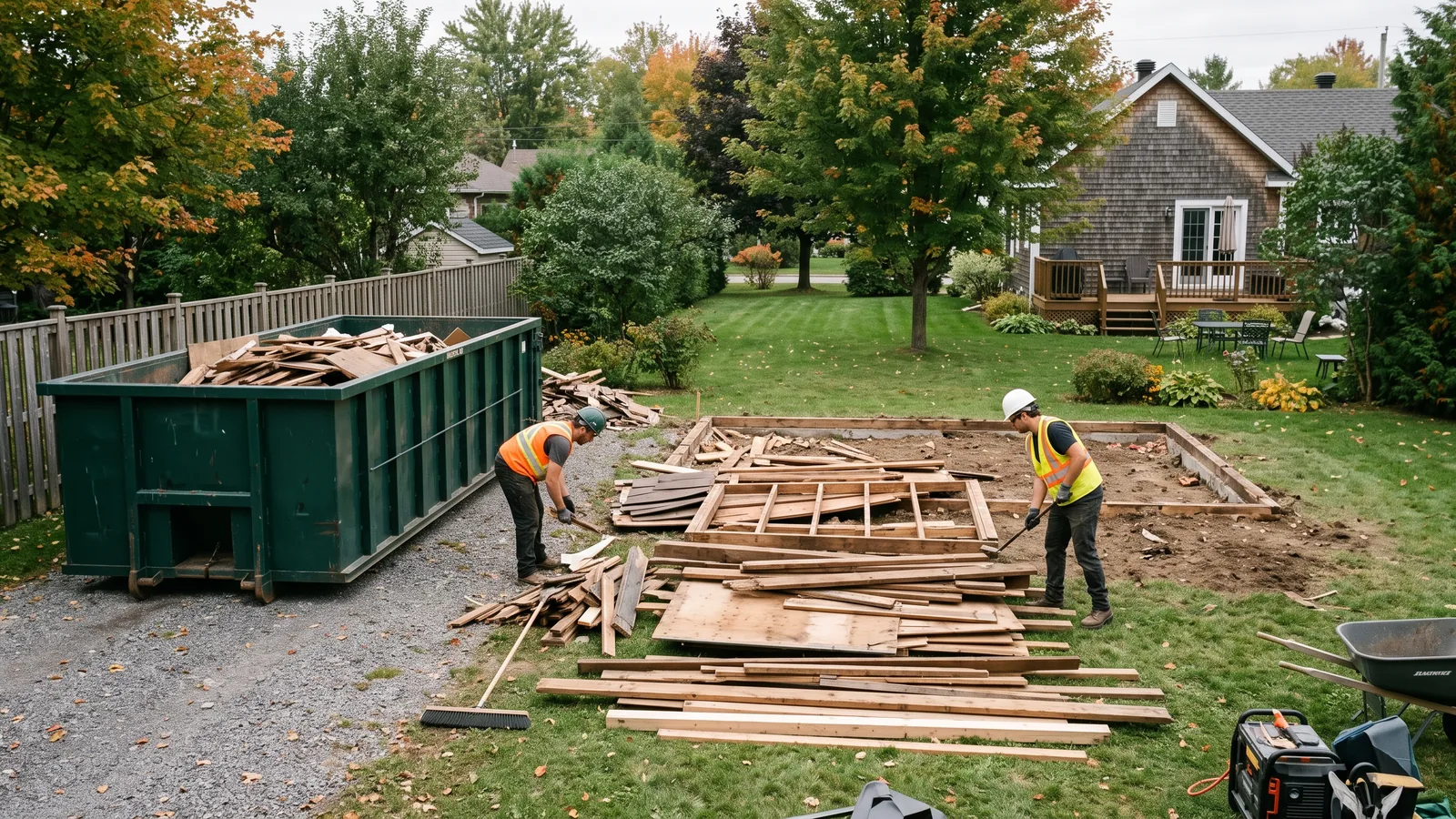 Chantier de démolition résidentielle à Lanaudière (14)